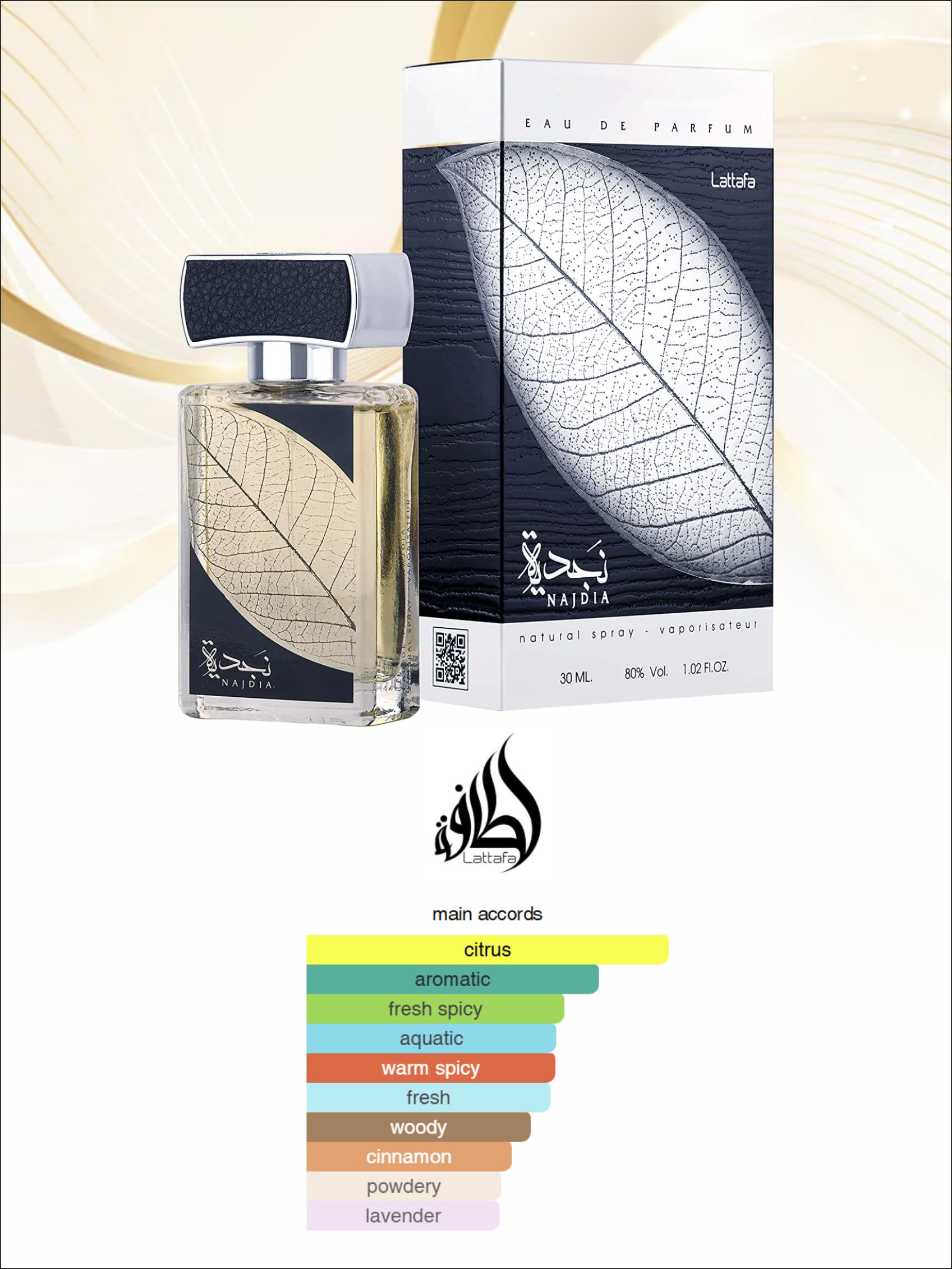 LATTAFA NAJDIA Eau de Parfum - 100 ml (For Men and Women, boys and girls)